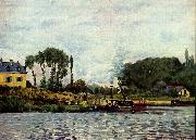 Boote bei Bougival Alfred Sisley